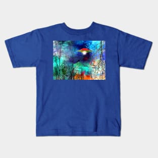 Ufo in Forest Kids T-Shirt